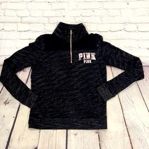 Pink 1/4 zip sweatshirt - xs